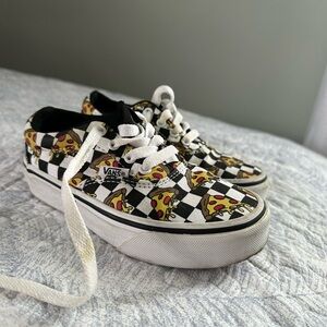 Rare Discontinued Pizza Vans kids size 11